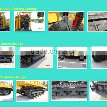 Customized Hydraulic Steel Track Dumping Truck , Crawler Trailer , Crawler Cart , CE / ISO / SGS , Model: CDT30 photo-6