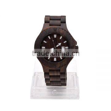 2016 New Fashion 100% Natural Wood Watch, Ebony Wooden Wrist Watch Trade Assurance photo-3