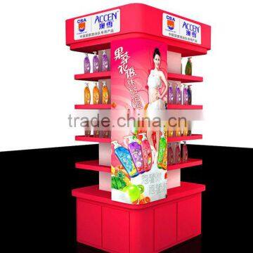 Colorful Shampoo Display Stand Floor Stand