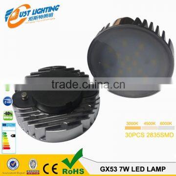 GX53283540B 8W 2835SMD 80Ra 220-240VAC 120 Degree Aluminum GX53 LED Cabinet Lamp