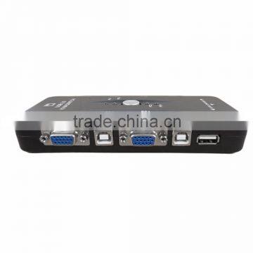 2016 New 4 Port Hub USB 2.0 KVM VGA/SVGA Switch Box Adapter Connects Printer Intelli Keyboard Mouse 4 Computers Use 1 Monitor photo-4