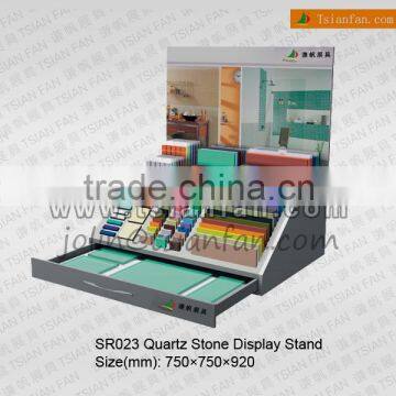 SR023 metal display stand for quartz stone/stand quartz stone display rack/artifical stone display rack