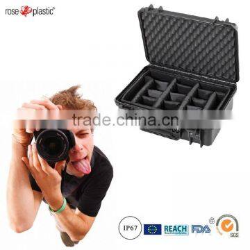 Hard durable solid plastic handheld SLR containing box for taking photographs in the open air with IP67 waterproof RC-PS 290/1