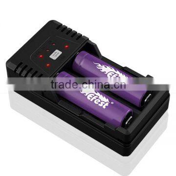 Fast Shipping Efest BIO V2 2 Bay 18650 Battery Charger Double USB Power Out Efest BIO Intelligent 2 Amp Charger