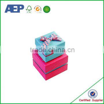 wholesale decorative printed wedding invitation gift box