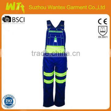 hot sale cotton-polyester working pants reflective safety men breathable trousers pants