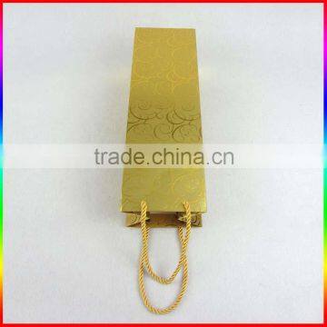 High Quality Champagne Gold Paper Bag Package photo-4