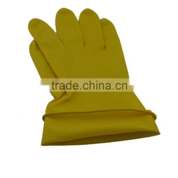 High Quality Disposable Latex Gloves rubber gloves yellow latex gloves