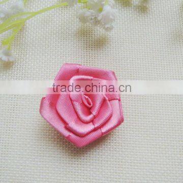 Wholesale handmade mini satin ribbon rose in stock