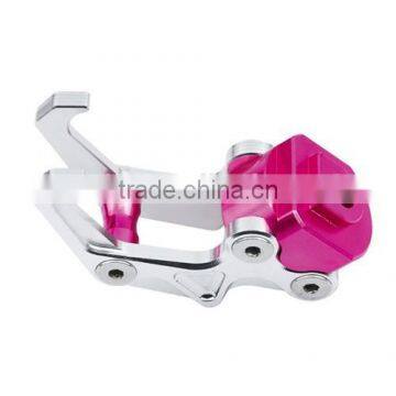 High quality beautiful color anodized aluminum hook parts cnc manufacturing aluminum parts