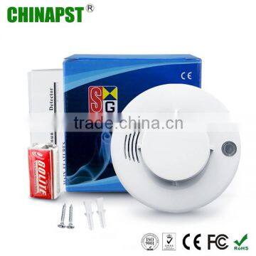 High Quality 9-16V DC Battery Operated Wired Photoelectroic Smoke sensor & Heat Detector PST-SD105