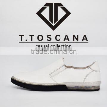 2016 no Laces Italy Leather Men Casual Shoes photo-2