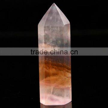natural crystal fluorite point/wand