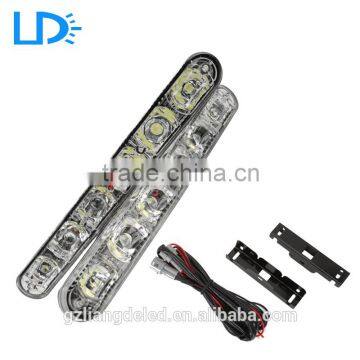 High brightness 6 LEDS 12V DRL with turn signal light Daytime running light for universal cars