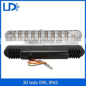 Waterproof 2 Pcs 30 LED Daytime Running Turn Light DRL Auto Fog Driving Lamp