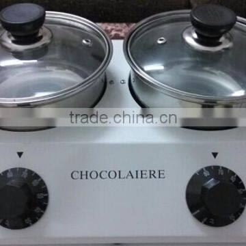 Stainless Steel Electric 2 Pot Commercial Chocolate Melting Pot , Machine for Choolate Melting photo-4