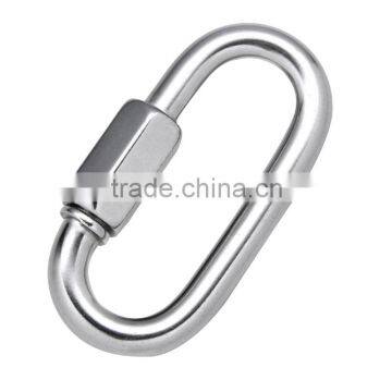 Metal material high polished quick link with screw connector link