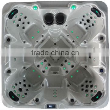 hot spring LED outdoor massage spa bathtub with 100 Jets