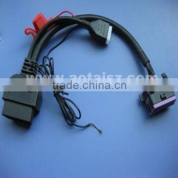 J1962 OBDii extention cable obdii y cable