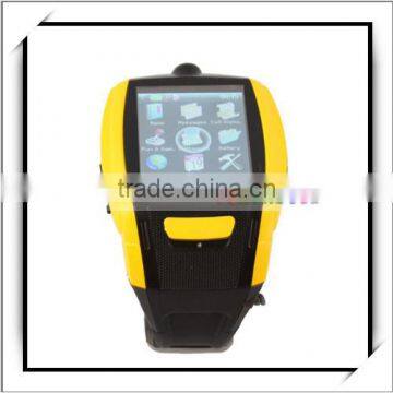 F6 Quad Band Bluetooth Touch Screen Watch Cell Phone Yellow