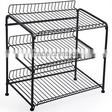 Customized wire display rack,hot sale display metal racks for shops,alibaba high quality metal rack