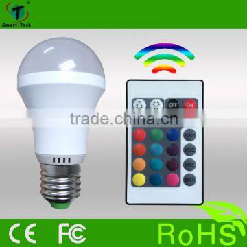 color changing rgb lamp,9w 38khz rgb bulb and 16 color lamp