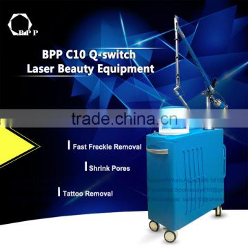 Guangzhou bpp1064nm 532nm Q switch nd yag laser pulsed dye laser for tattoo removal vascular and skin rejuvenation