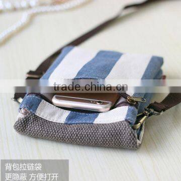 China Supplier High Quality Canvas Mobile Phone Shoulder Bag With Handles photo-5