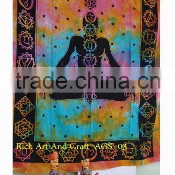 Tapestry Indian Throw Cotton Bedspread Twin Bedspread Manufacturer Home Furnishing Wall Decor Yoga Meditation Mantra Mat photo-2