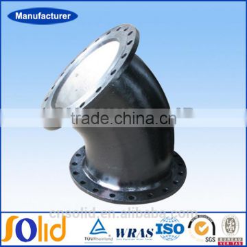 Hot product 22.5 degree ductile iron pipe fittings elbow