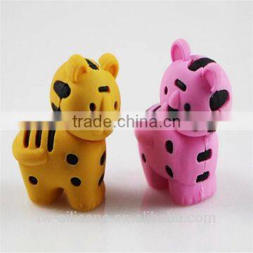 cute design free animal eraser for kids novelty eraser