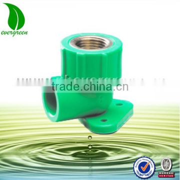 PPR 90 degree copper male elbow with pedestal