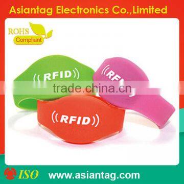 2014 rfid silicone write on id bracelet/id tag for swimming pool