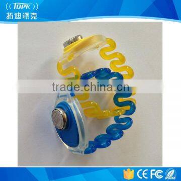 Access Control Silicone TM Wristband Key Card for Door Lock 64 Bit Memory