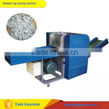 Neweek industrial waste cloth textile fiber rubber tearing rag cutting machine