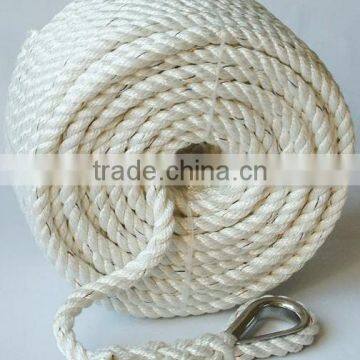 Twist Rope Type and Nylon Material 3-strand polypropylene twisted marine ropes