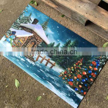 Sublimation Printed Welcome Floor Mat Christmas