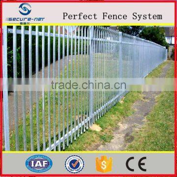 high security anti climb ornamental steel industrial fence with powder coated