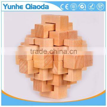 Kids Educational Toy Wooden Ball Kongming Lock photo-4