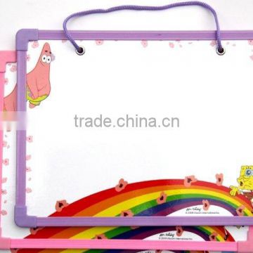 Beautiful full color printing magnet board /magnetic writing board/magnetic drawing board & mark pen for promotion gift