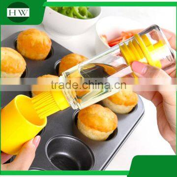 Kitchen Accessories Diy Tool Dustproof Silicone Baking Cooking Bbq Barbecue Brush Oil Bottle Brush photo-3