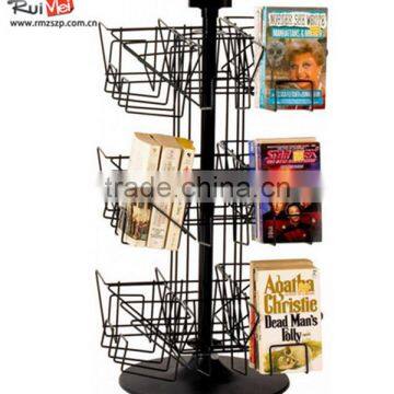 3 Tiers Spinning Metal Cardboard Book Display Stands photo-3