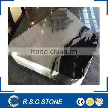 panda white marble stone for table top