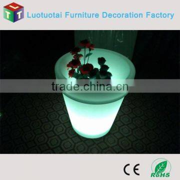 Plastic lighted led planter/Flower planter LED with CE RoHS Approved