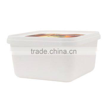 IML Plastic 1L Ice Cream Container Packaging Suppliers,Clear Square Plastic Containers With Lids photo-6