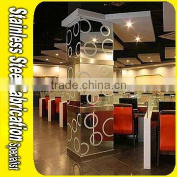 Decorative Etched Color 304 Stainless Steel Pillar Cladding photo-6