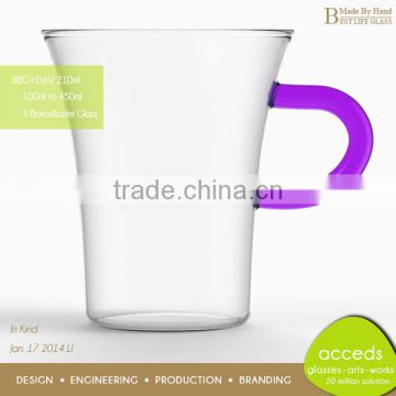 Novelty Purple Glass Drinking Cup