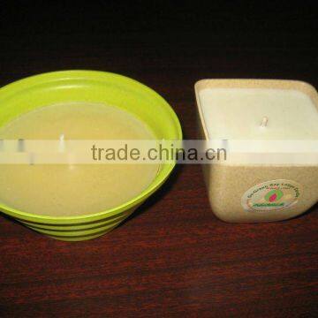 bamboo fiber biodegradable eco friendly candle holder