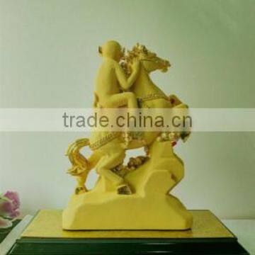 High Quality 24K Gold Plated Chinese Zodiac Monkey Figurine for Business Gifts photo-3