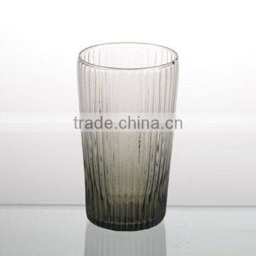 Hand made gray color textured tumbler, highball